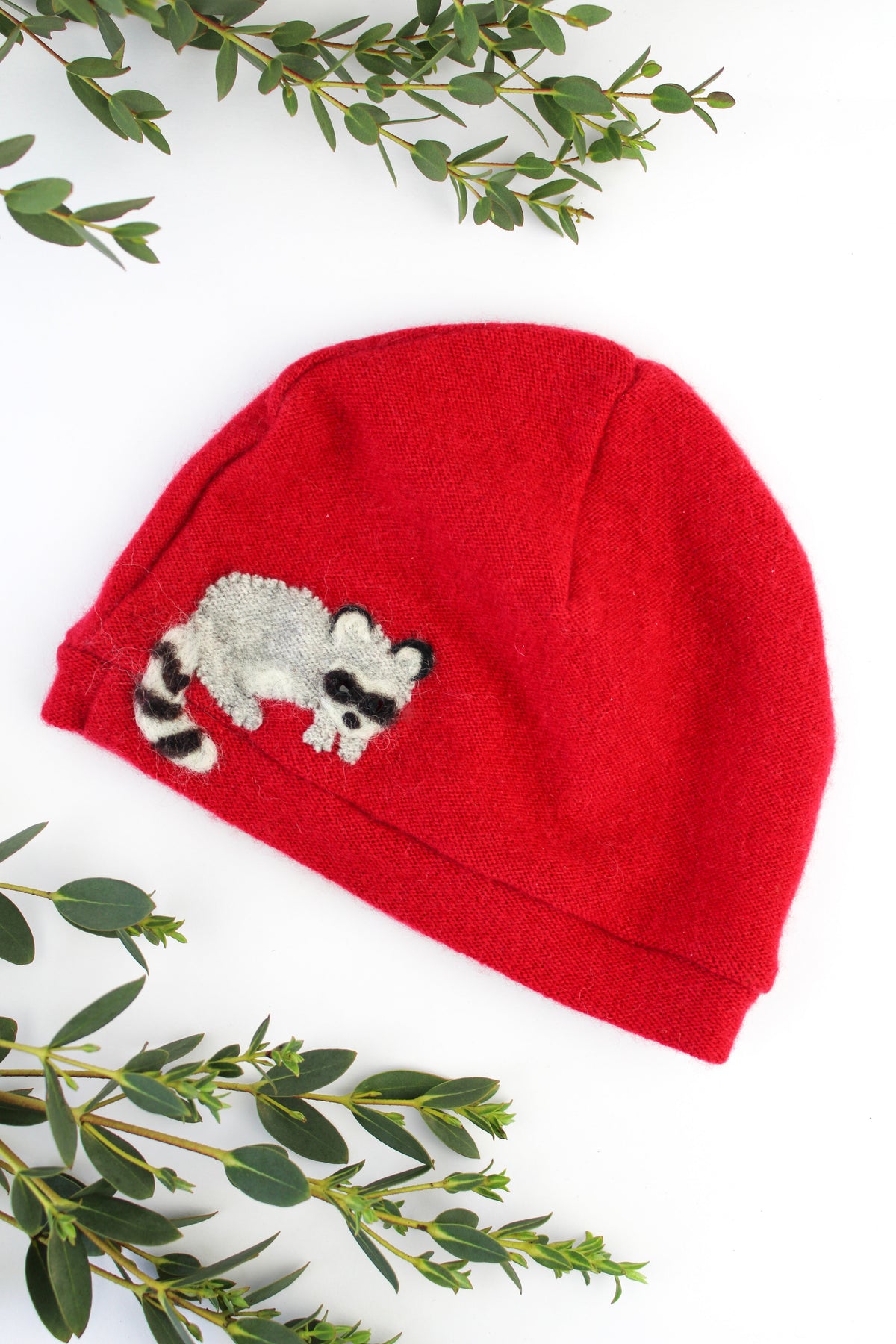 Raccoon Cashmere Hat - Baby — Select Your Color