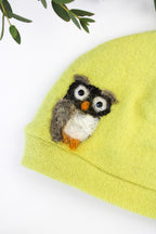 Owl Cashmere Hat - Baby — Select Your Color