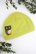 Owl Cashmere Hat - Baby — Select Your Color