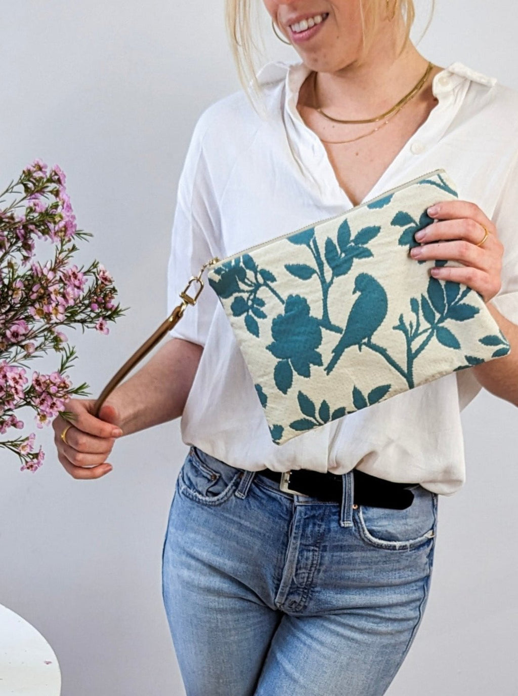 Bird Silhouette Wristlet Purse — Select Your Size