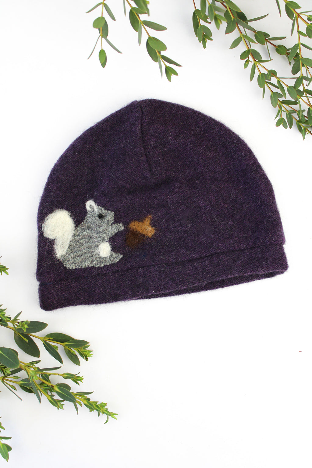 Squirrel Cashmere Hat - Baby — Select Your Color