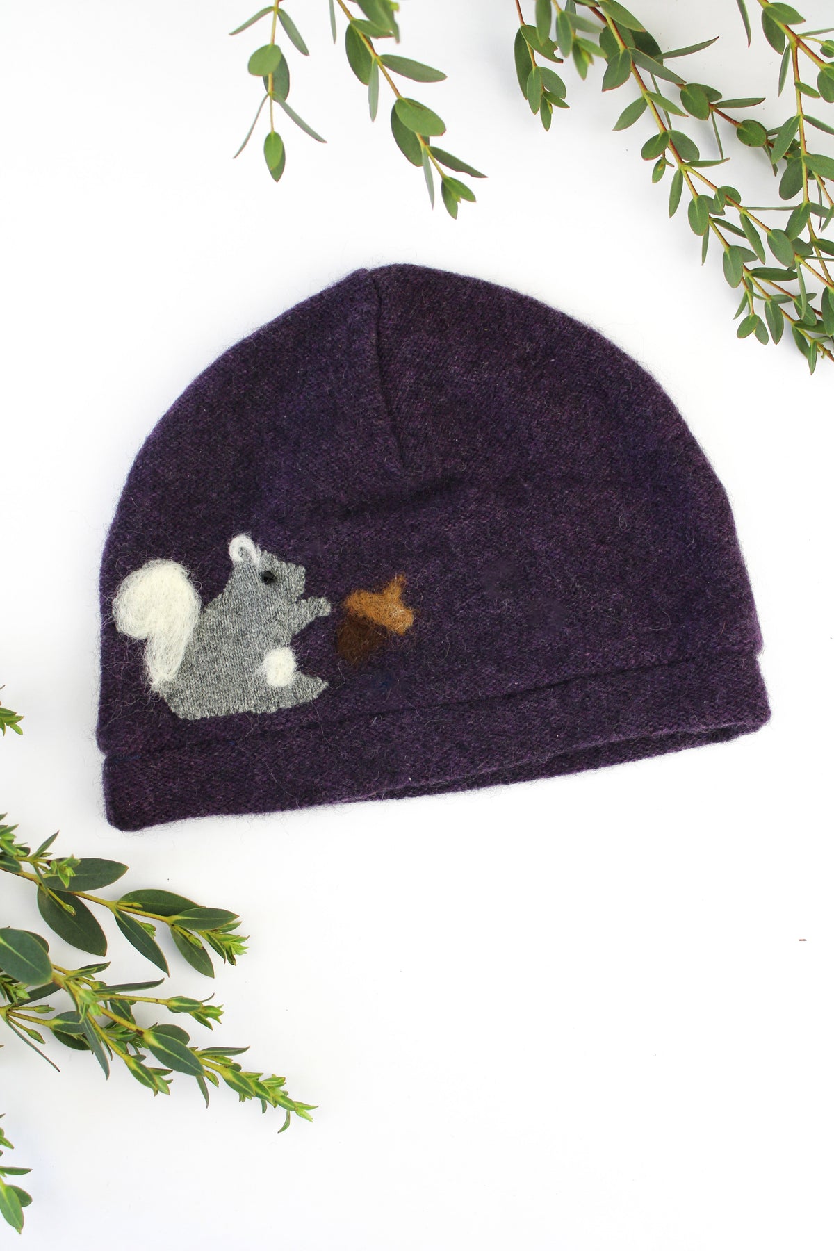 Squirrel Cashmere Hat - Baby — Select Your Color