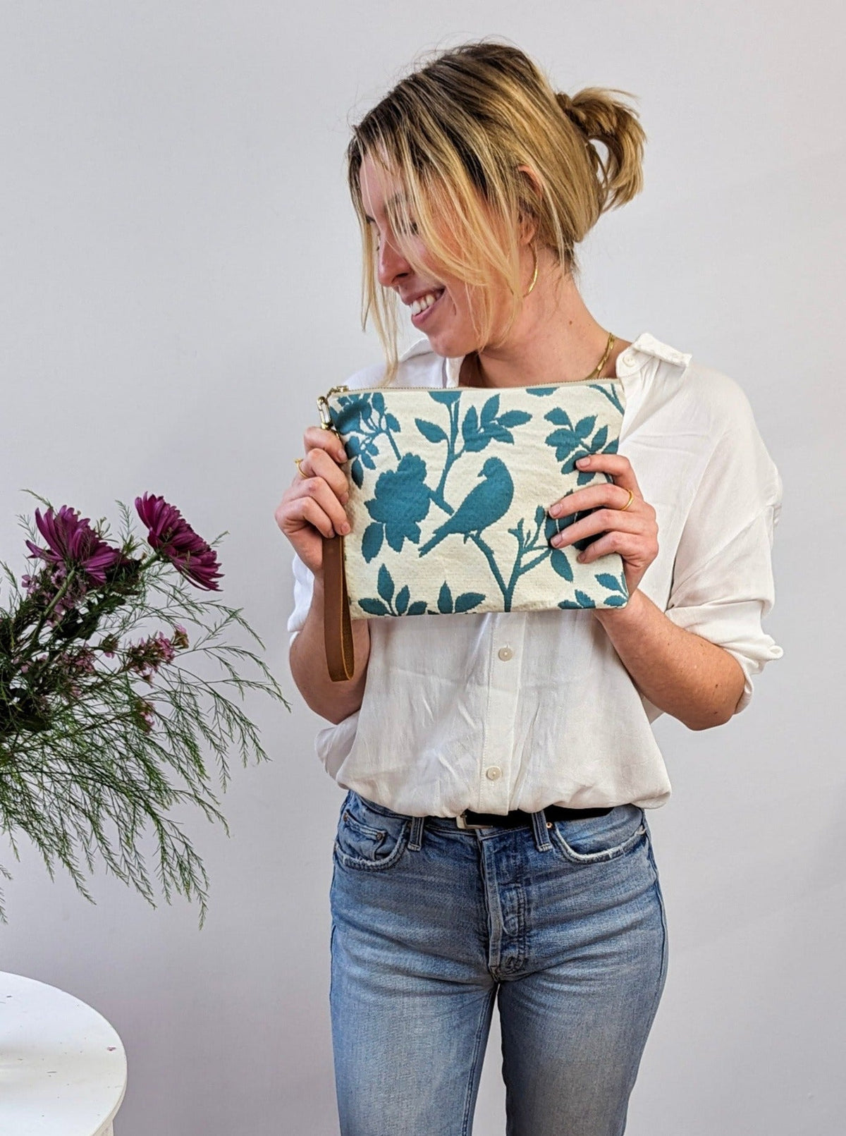 Bird Silhouette Wristlet Purse — Select Your Size