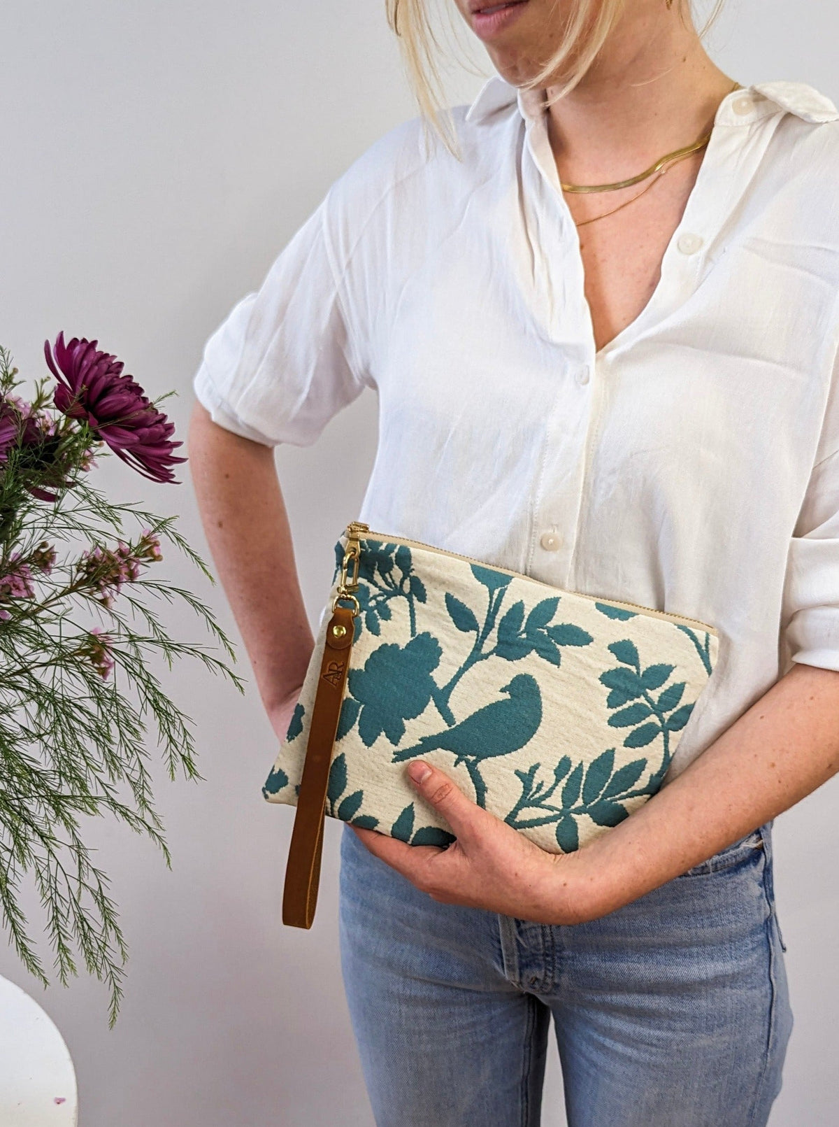 Bird Silhouette Wristlet Purse — Select Your Size