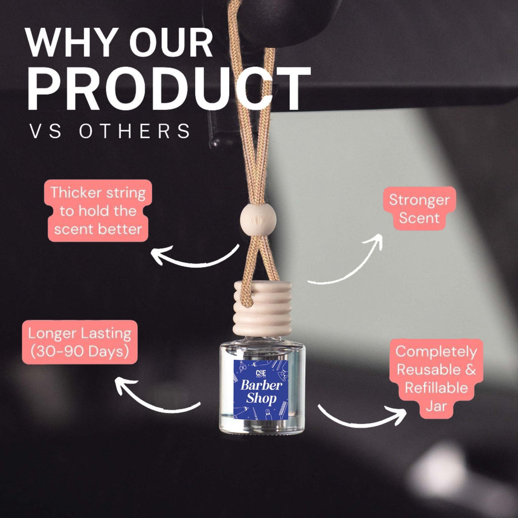 Morning Coffee Scented Hanging Refillable Car Freshener Diffuser
