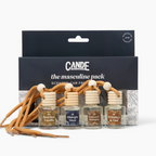 Masculine 4 Pack Scented Hanging Refillable Car Freshener Diffusers Bundle
