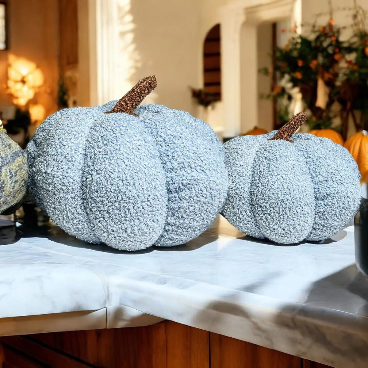 Handmade Plush Cotton Filled Blair Pumpkin — Select Your Color and Size