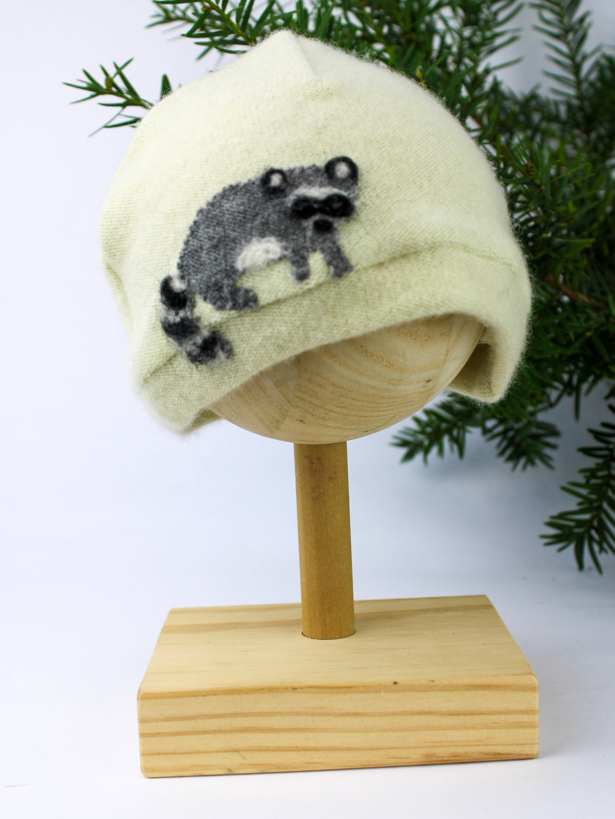 Raccoon Cashmere Hat - Baby — Select Your Color