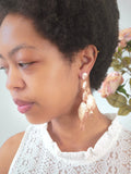 Cascading Leaf Statement Earrings — Select Your Color
