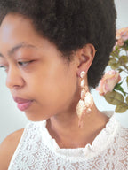 Cascading Leaf Statement Earrings — Select Your Color