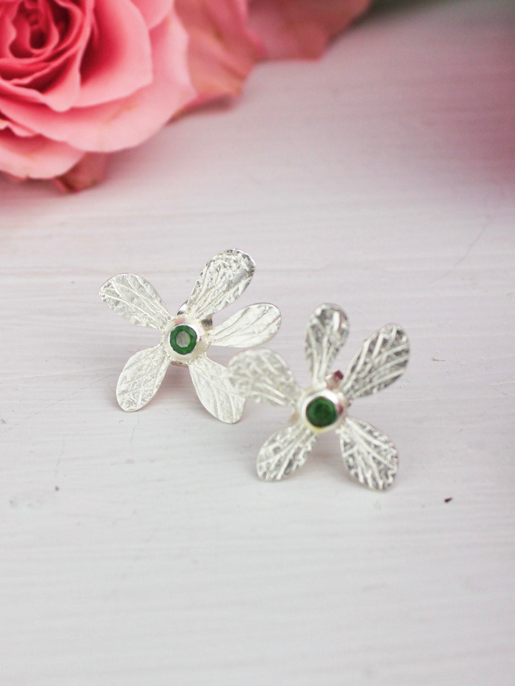 Five Petal Wild Flower Earrings — Select Your Color