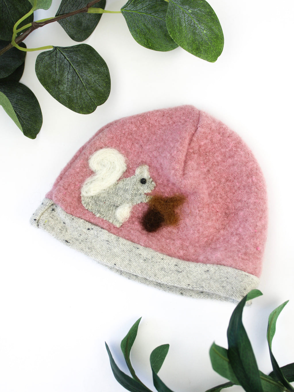 Squirrel Cashmere Hat - Newborn — Select Your Color