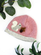 Squirrel Cashmere Hat - Newborn — Select Your Color
