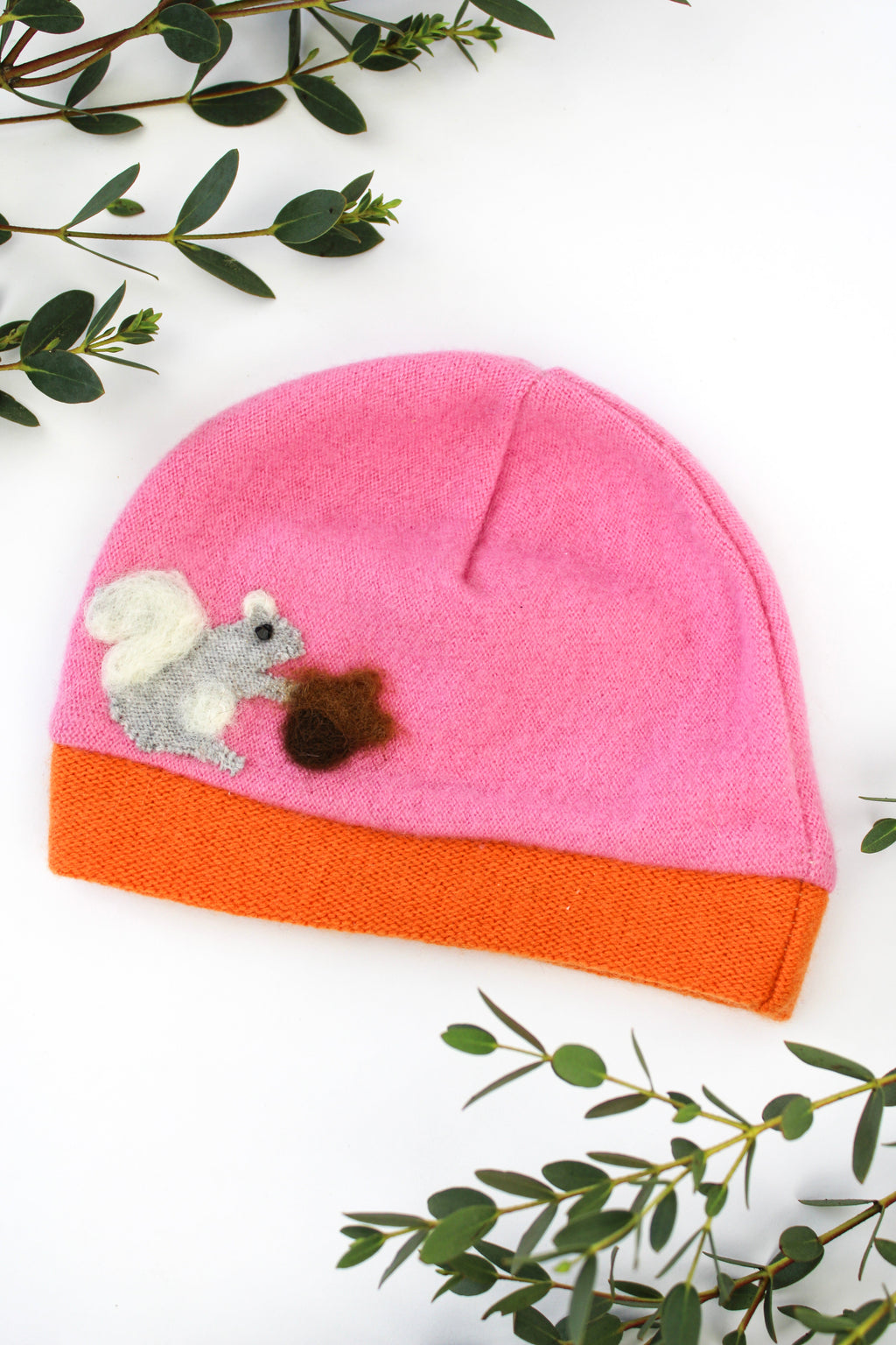 Squirrel Cashmere Hat - Baby — Select Your Color
