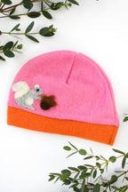 Squirrel Cashmere Hat - Baby — Select Your Color