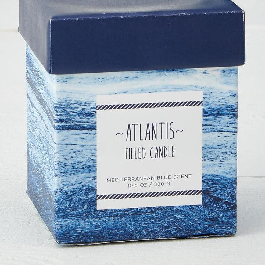 Mediterranean Blue Ocean Scent Gift Boxed Candles — Select Your Design