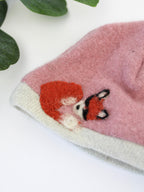 Sleeping Fox Cashmere Hat - Newborn — Select Your Color