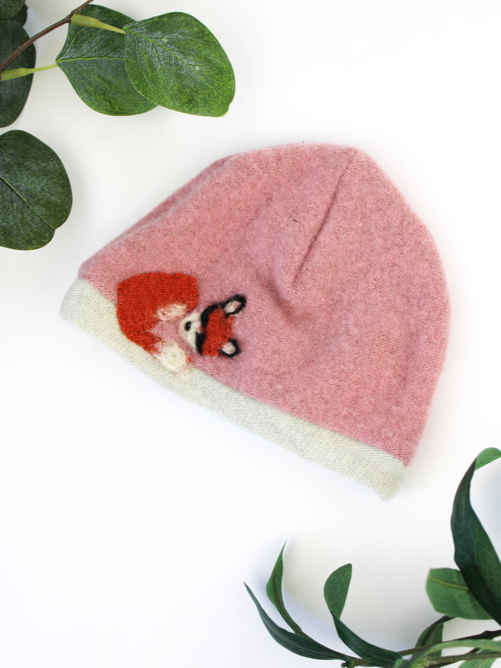 Sleeping Fox Cashmere Hat - Newborn — Select Your Color