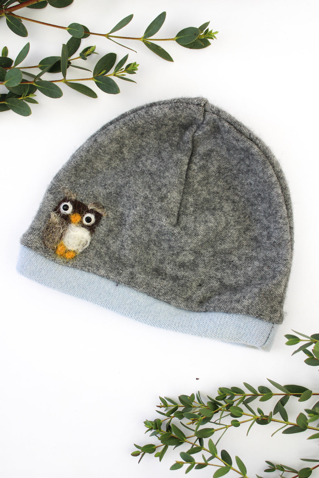 Owl Cashmere Hat - Baby — Select Your Color