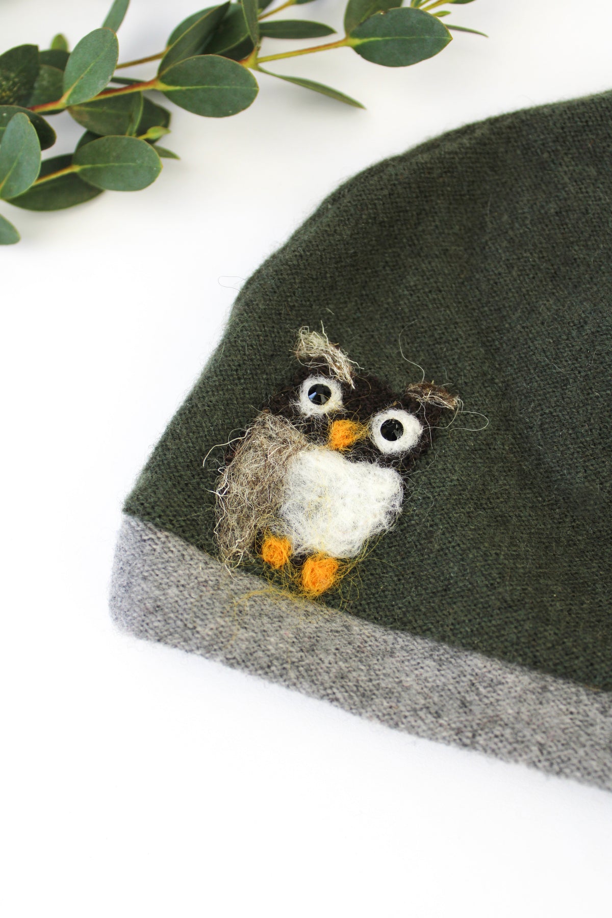 Owl Cashmere Hat - Baby — Select Your Color