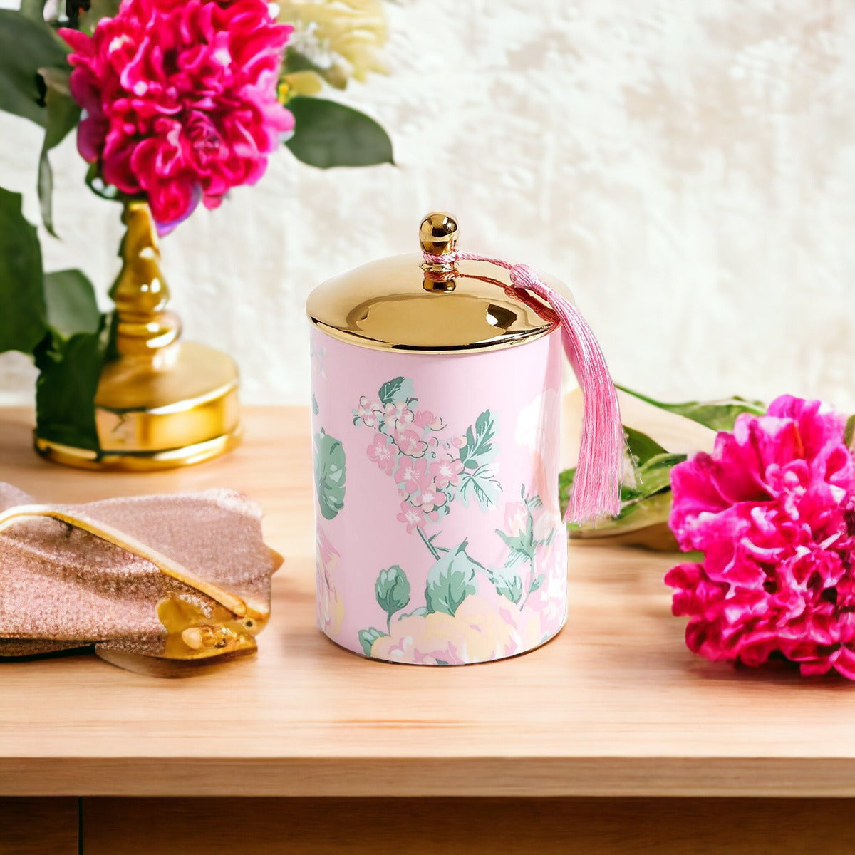 Vintage Floral Gift Boxed Candle