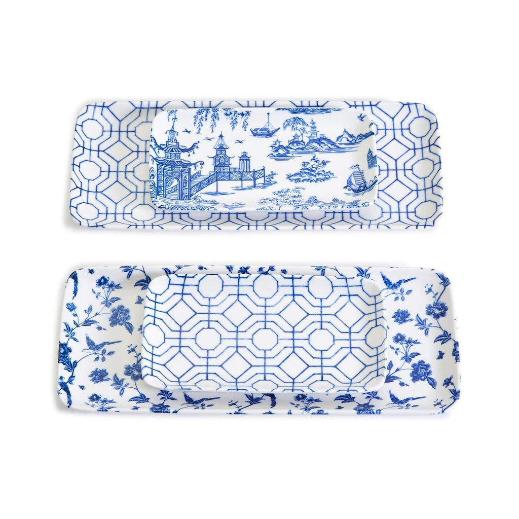 Chinoiserie 4 Piece Serving Set