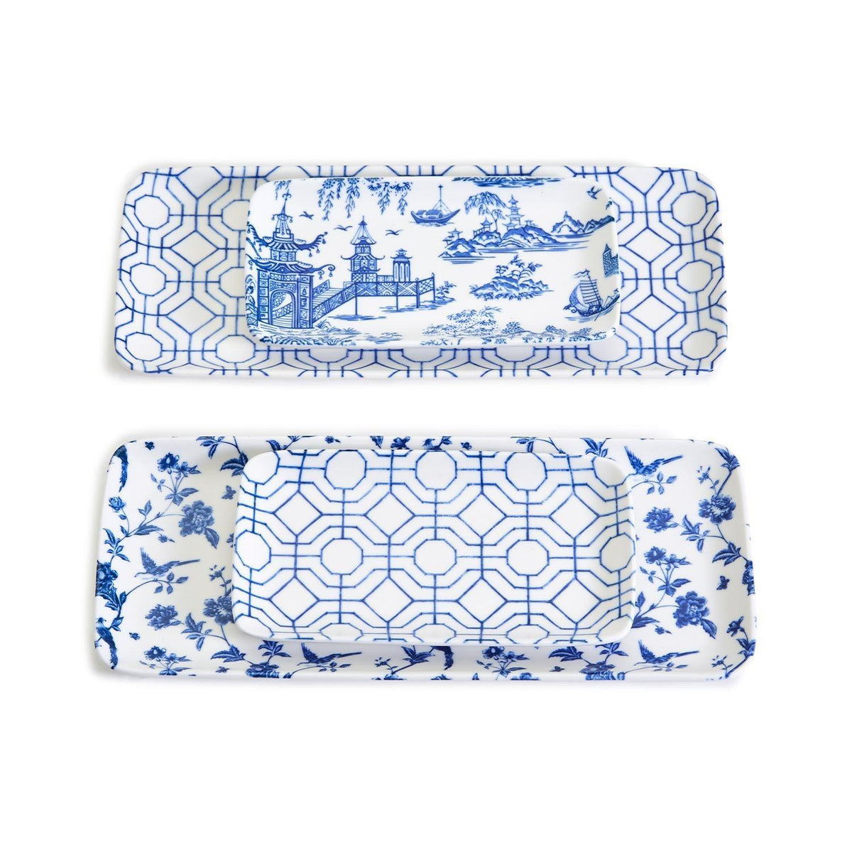Chinoiserie 4 Piece Serving Set