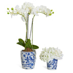 Blue & White Chinoiserie Style Vase — Select Your Size