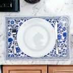 Chinoiserie Heavy Paper Placemats with Soy-Based Ink - 40 tear off mats per pad