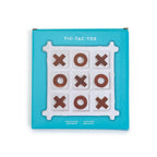 Faux Bamboo Ceramic & Acacia Wood Tic Tac Toe Game