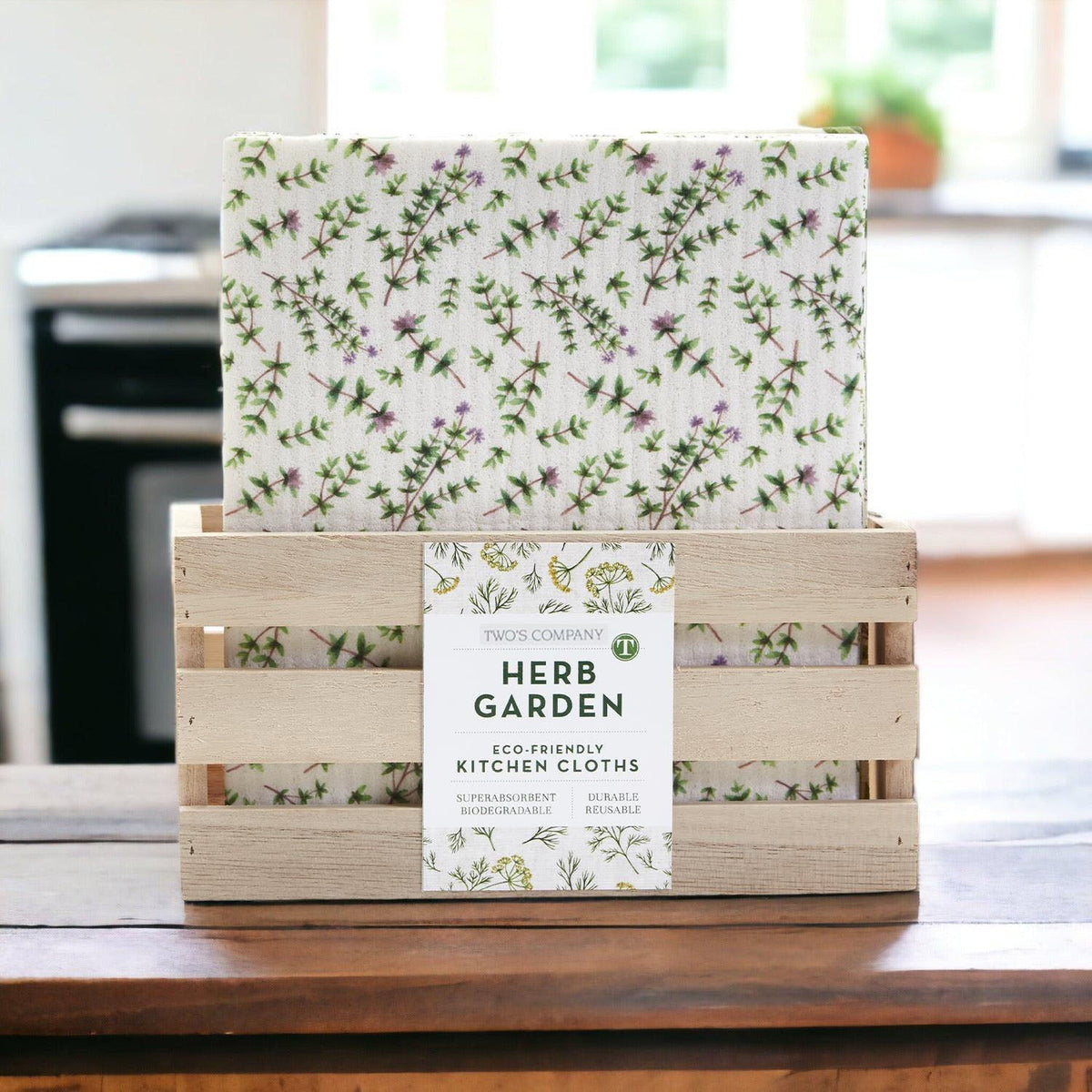 Herb Garden  Multipurpose Biodegradable Eco Kitchen Cloth — Select Your Style