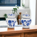 Blue & White Ginger Jar Salt & Pepper Shakers