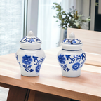 Blue & White Ginger Jar Salt & Pepper Shakers
