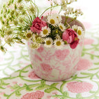 Hand-Painted Porcelain Mini Pink Cachepots— Select Your Design