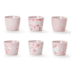 Hand-Painted Porcelain Mini Pink Cachepots— Select Your Design