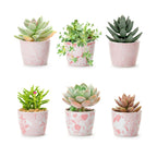 Hand-Painted Porcelain Mini Pink Cachepots— Select Your Design