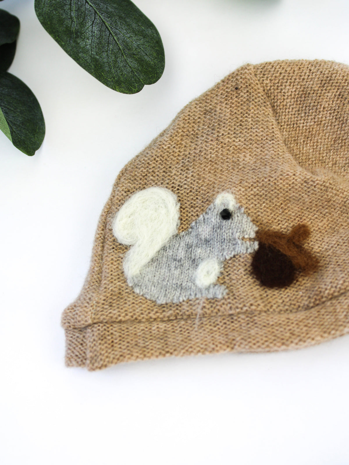 Squirrel Cashmere Hat - Newborn — Select Your Color