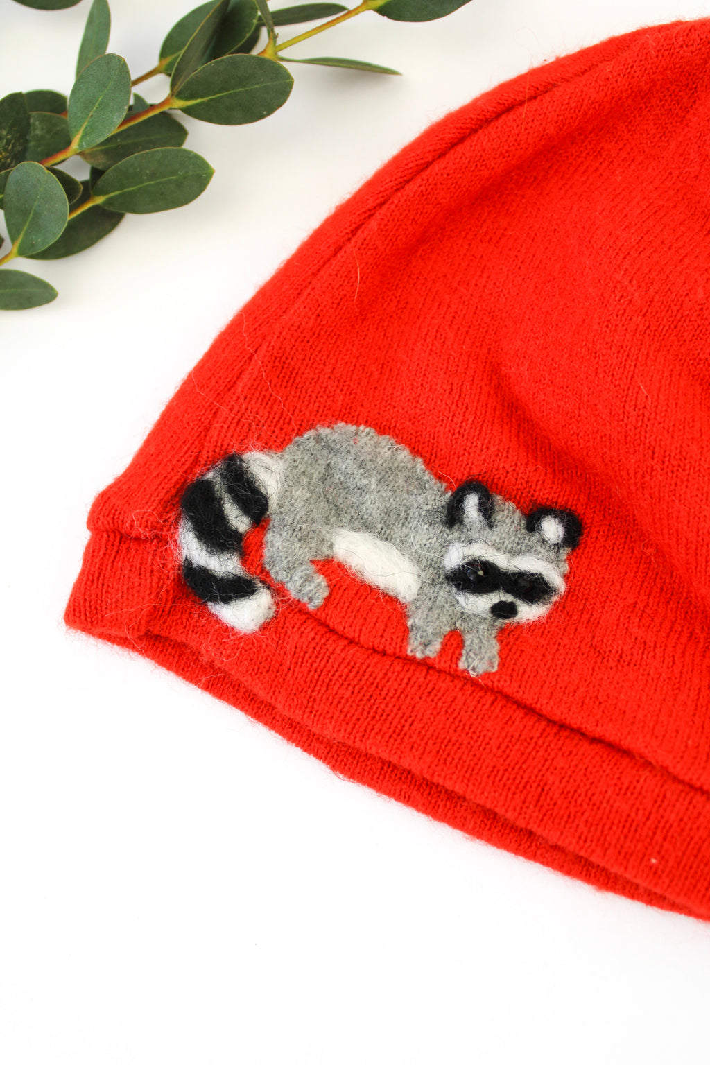 Raccoon Cashmere Hat - Baby — Select Your Color