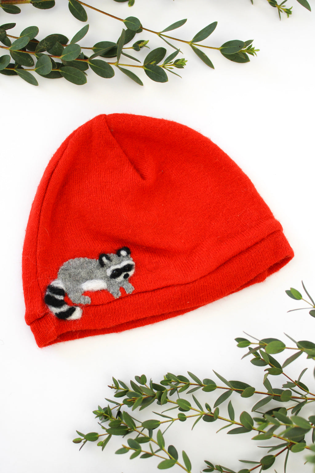 Raccoon Cashmere Hat - Baby — Select Your Color