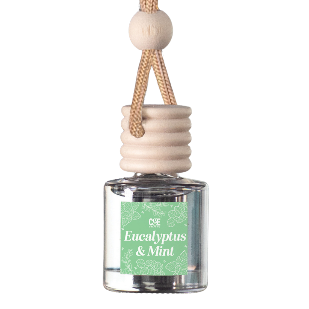 Eucalyptus & Mint Scented Hanging Refillable Car Freshener Diffuser
