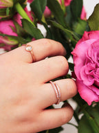 Mini Pebble Ring - Rose Gold — Select Your Gemstone & Size