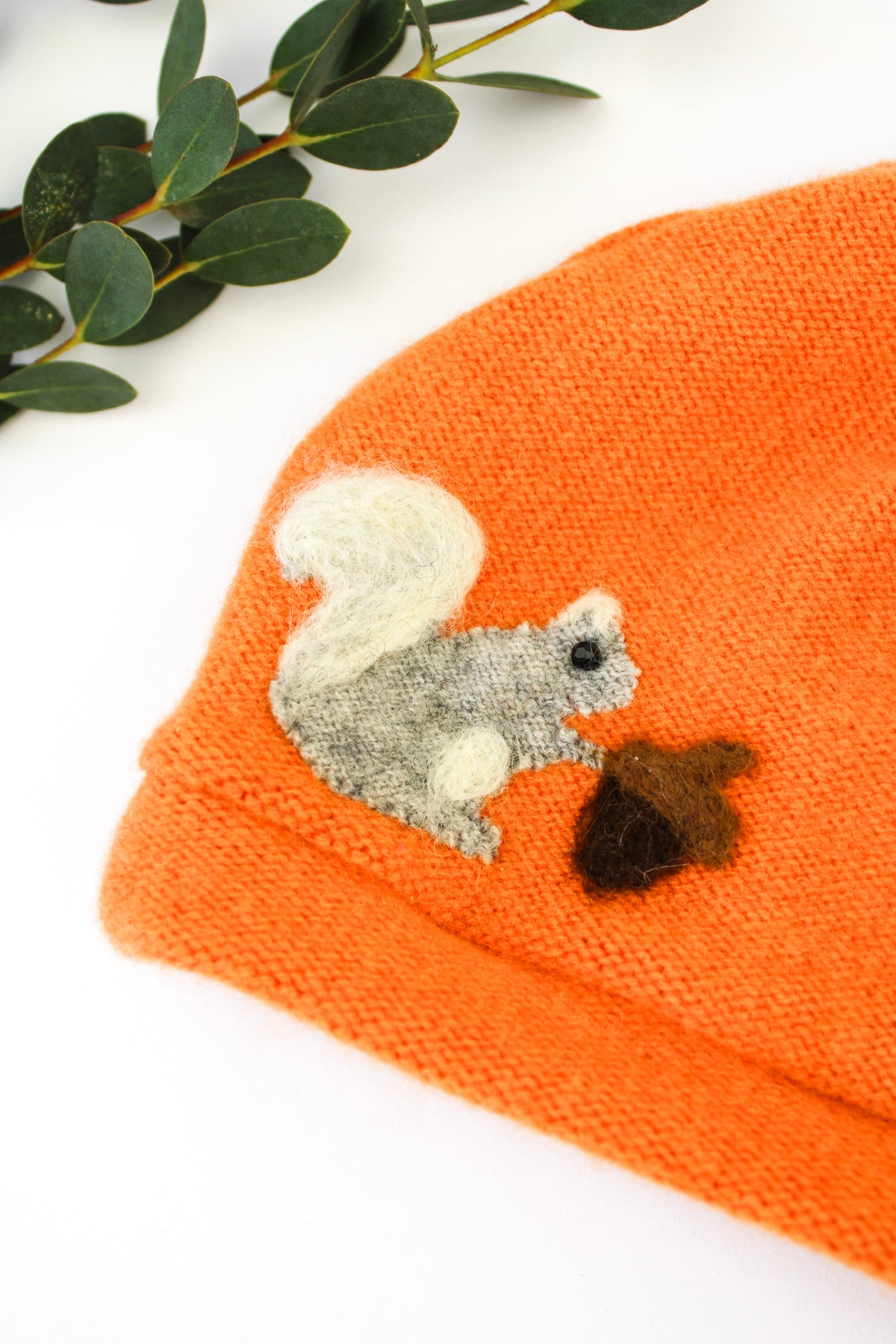 Squirrel Cashmere Hat - Baby — Select Your Color