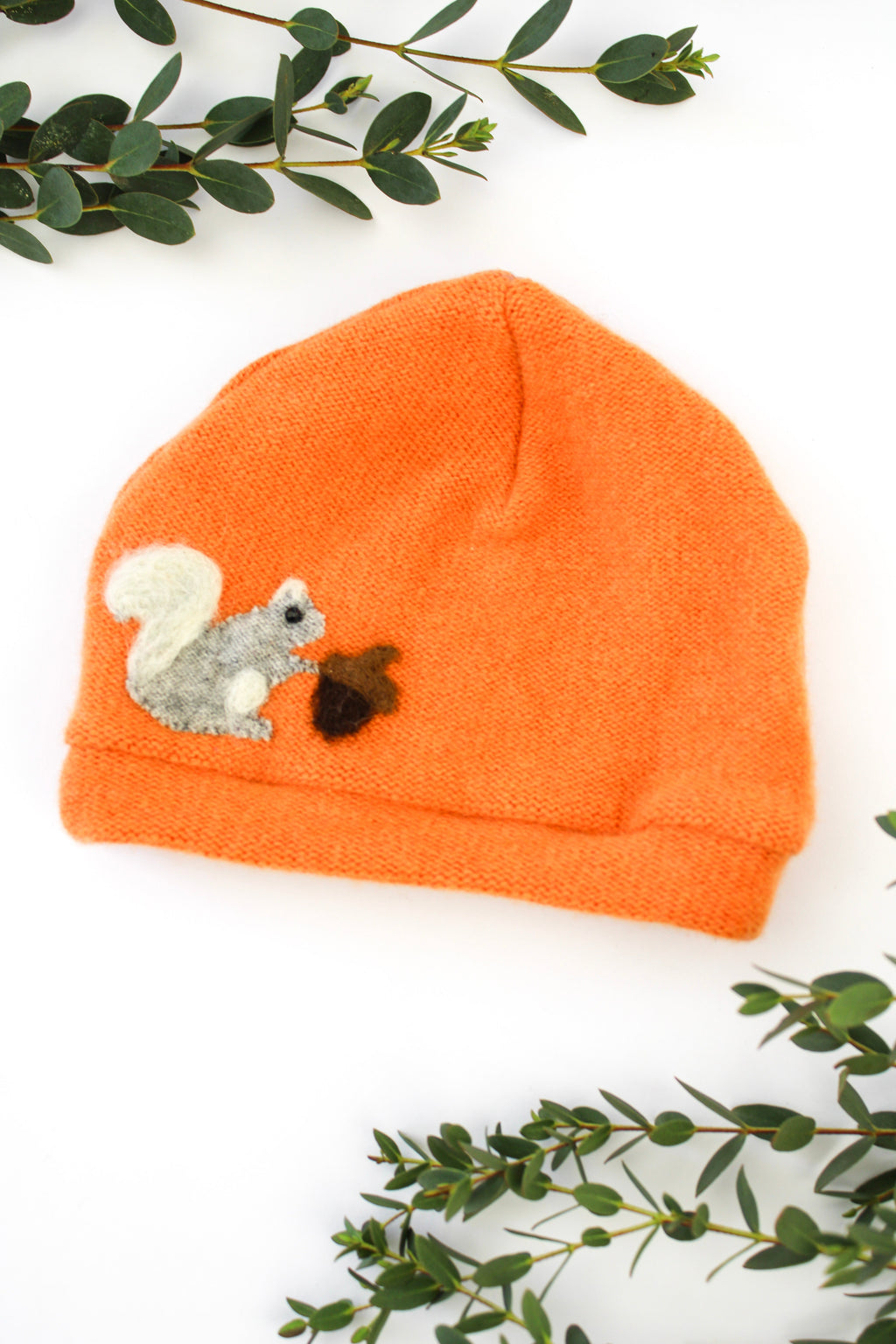 Squirrel Cashmere Hat - Baby — Select Your Color