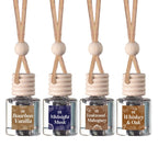 Masculine 4 Pack Scented Hanging Refillable Car Freshener Diffusers Bundle