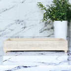 Handmade "Gather Here With Grateful Hearts" Long Box Tray
