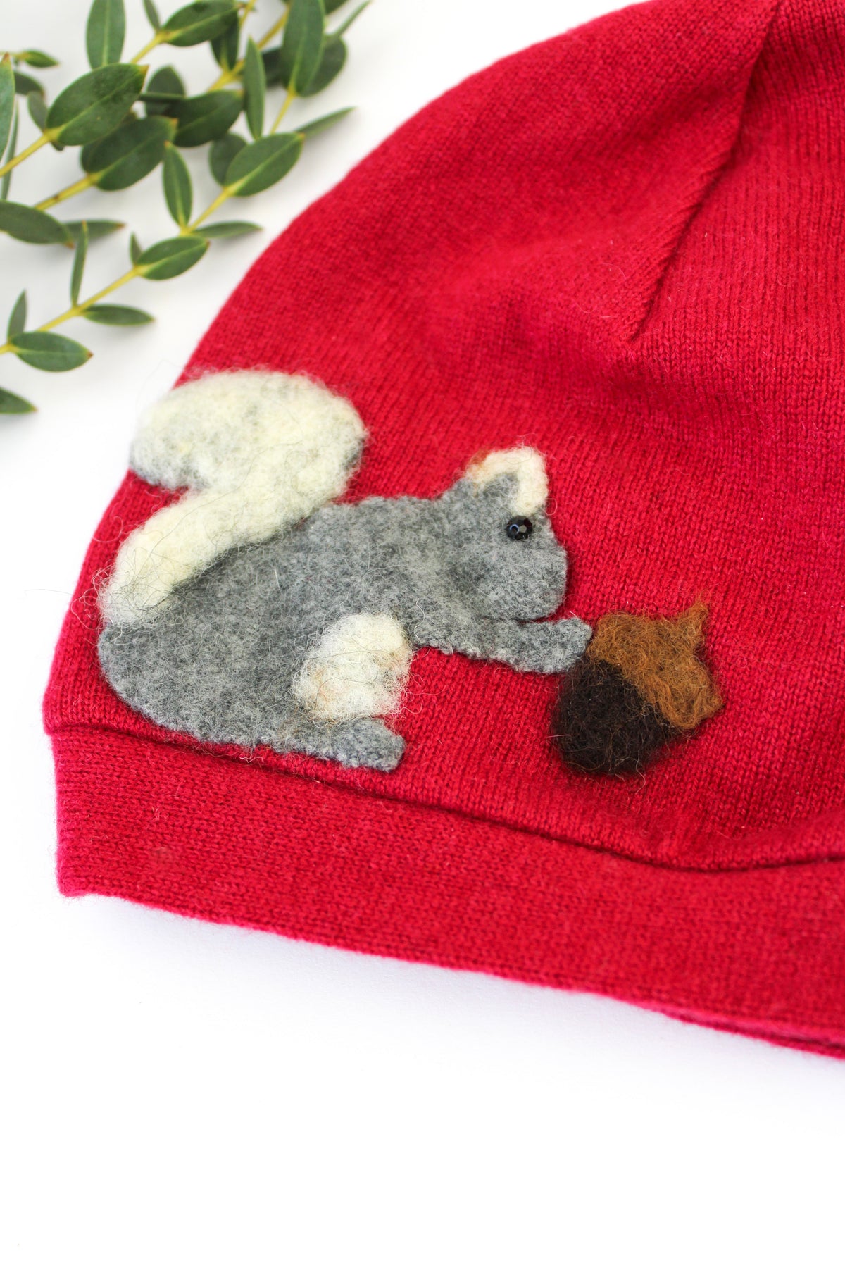 Squirrel Cashmere Hat - Baby — Select Your Color