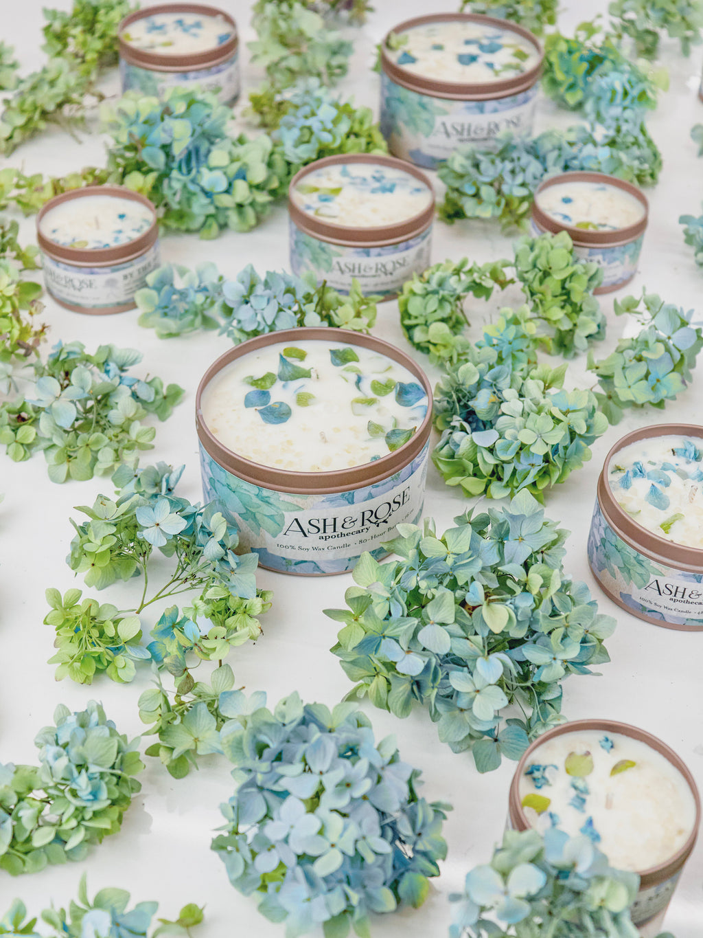 BY THE SEA Hydrangea Sea Salt Candle — Select Your Size