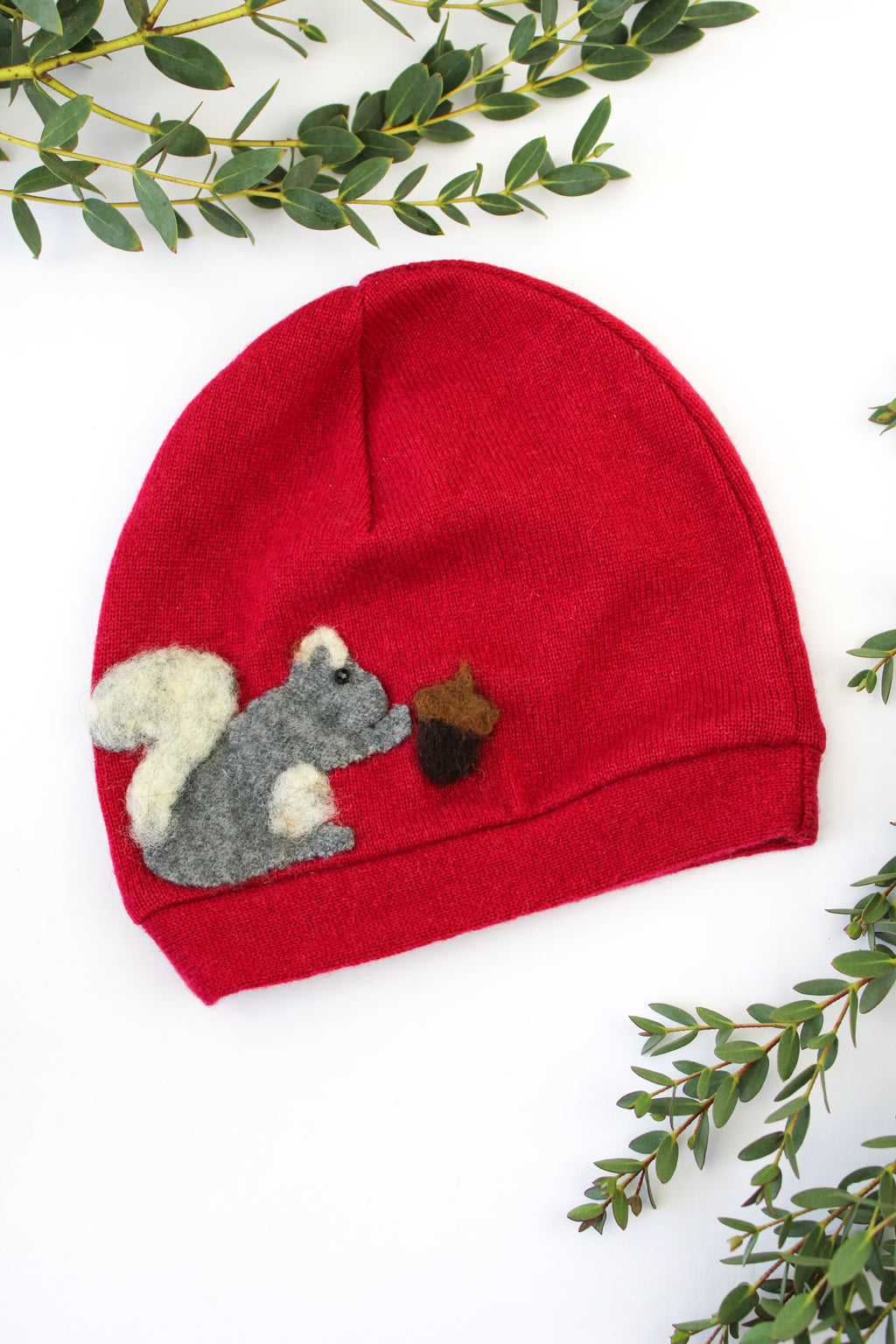 Squirrel Cashmere Hat - Baby — Select Your Color
