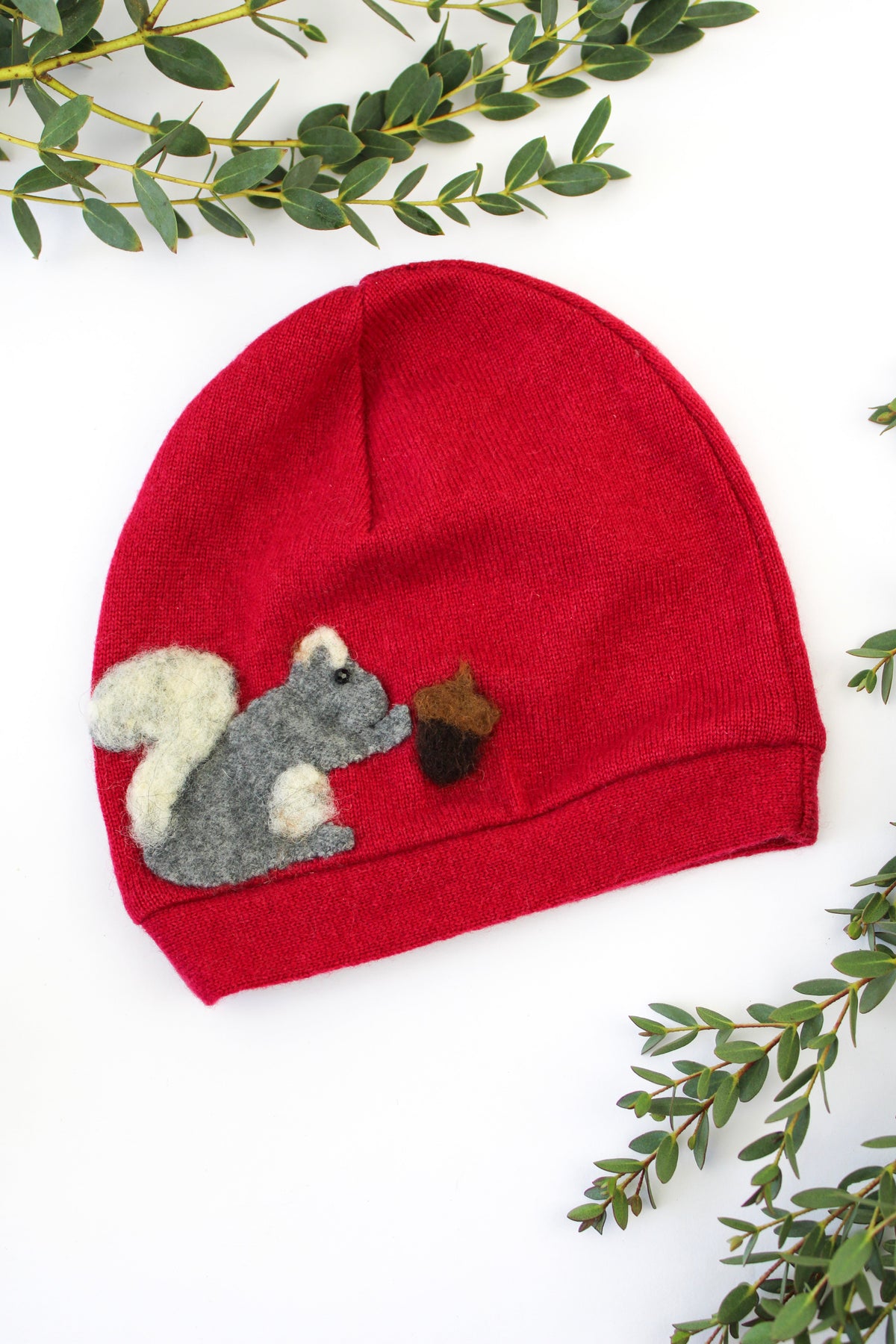 Squirrel Cashmere Hat - Baby — Select Your Color