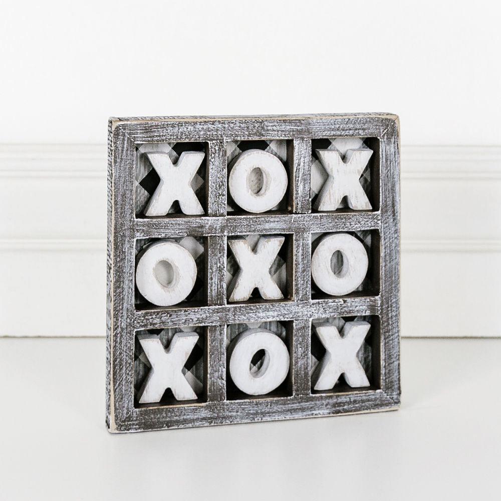 Handmade Gingham XOXO Wooden Game — Select Your Size